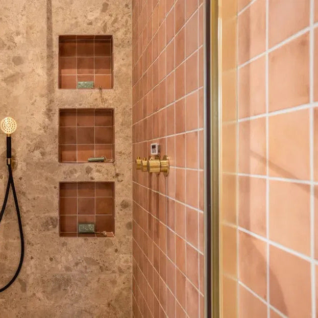 TMF Kasba Square Glazed Porcelain - Terra Matte