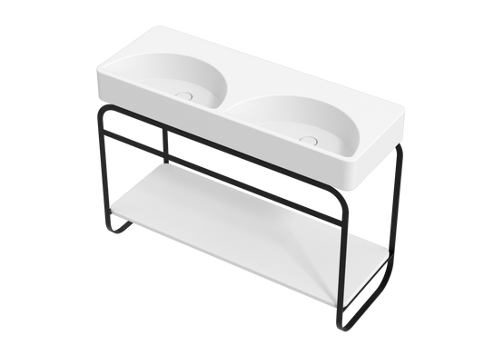 ALICE LUNARIS Ceramic Shelf for Frame 48" White Gloss