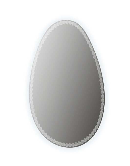 BH Mirror LED Egg 39"x30" - Wooden back with Laser Processing