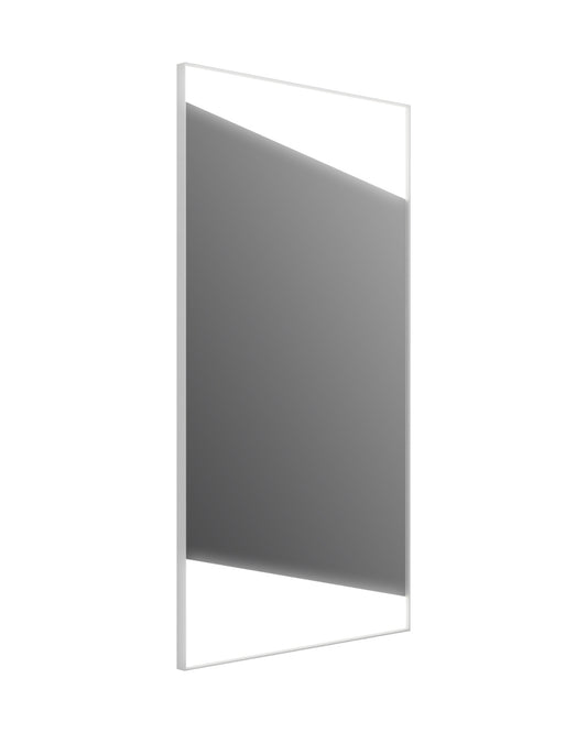 BH Mirror Wooden Back Sandblasted LED with Metal Frame