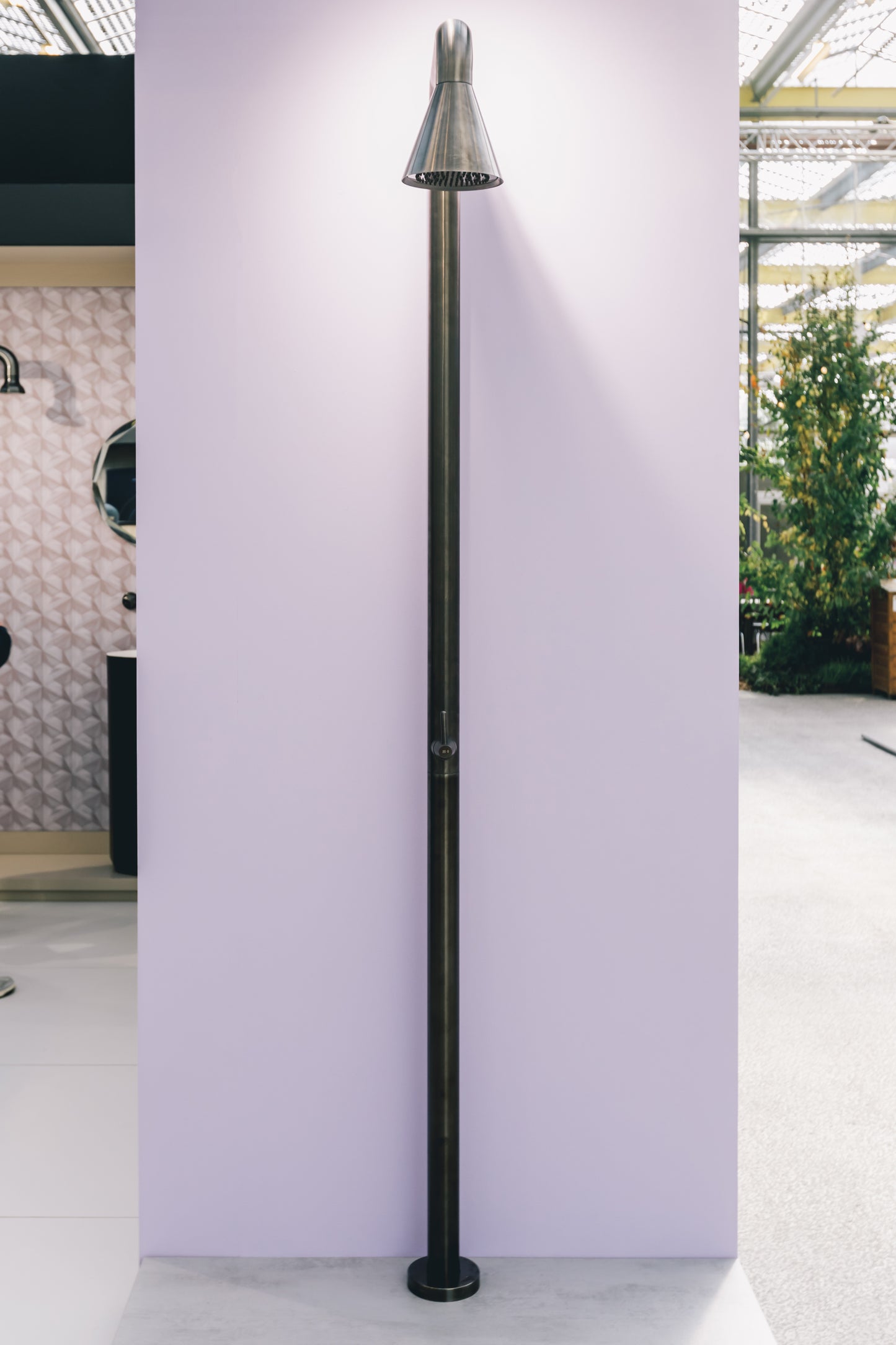 JEE-O Cone Shower 02 Freestanding Stainless Steel with Hand Shower, Gun Metal