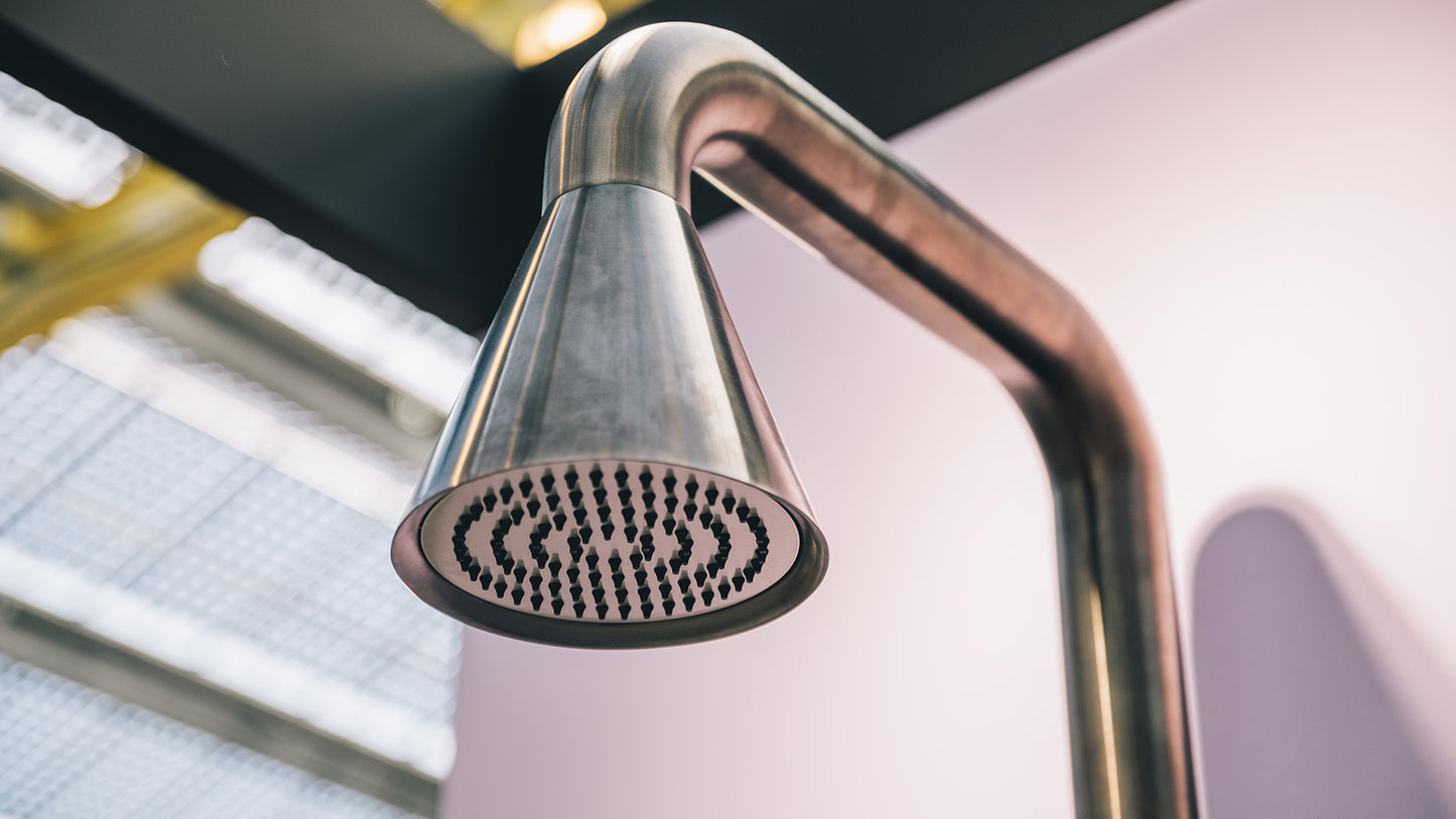 JEE-O Cone Shower 02 Freestanding Stainless Steel with Hand Shower, Gun Metal