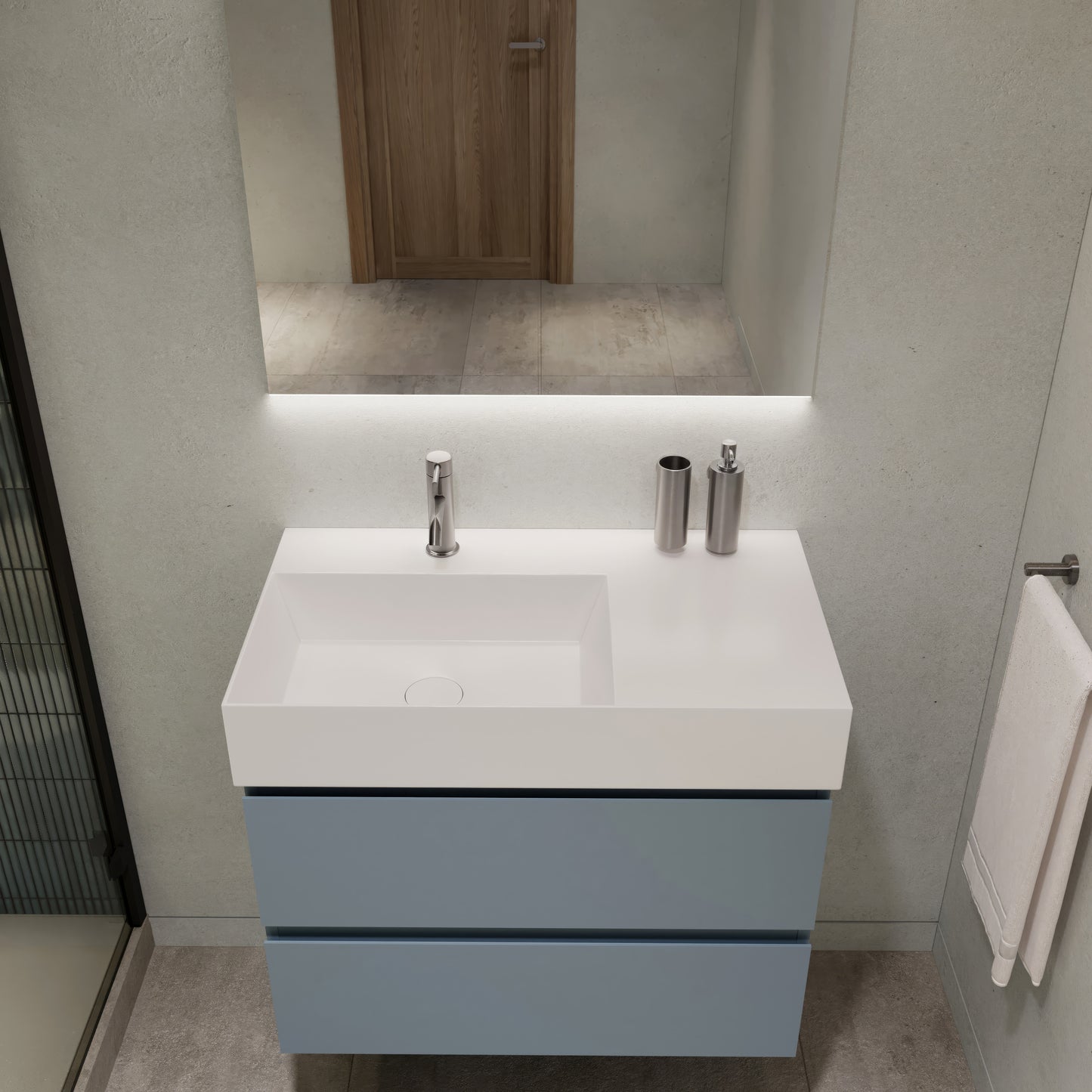 Berloni Spy Sink Cabinet 24" 2 Drawer