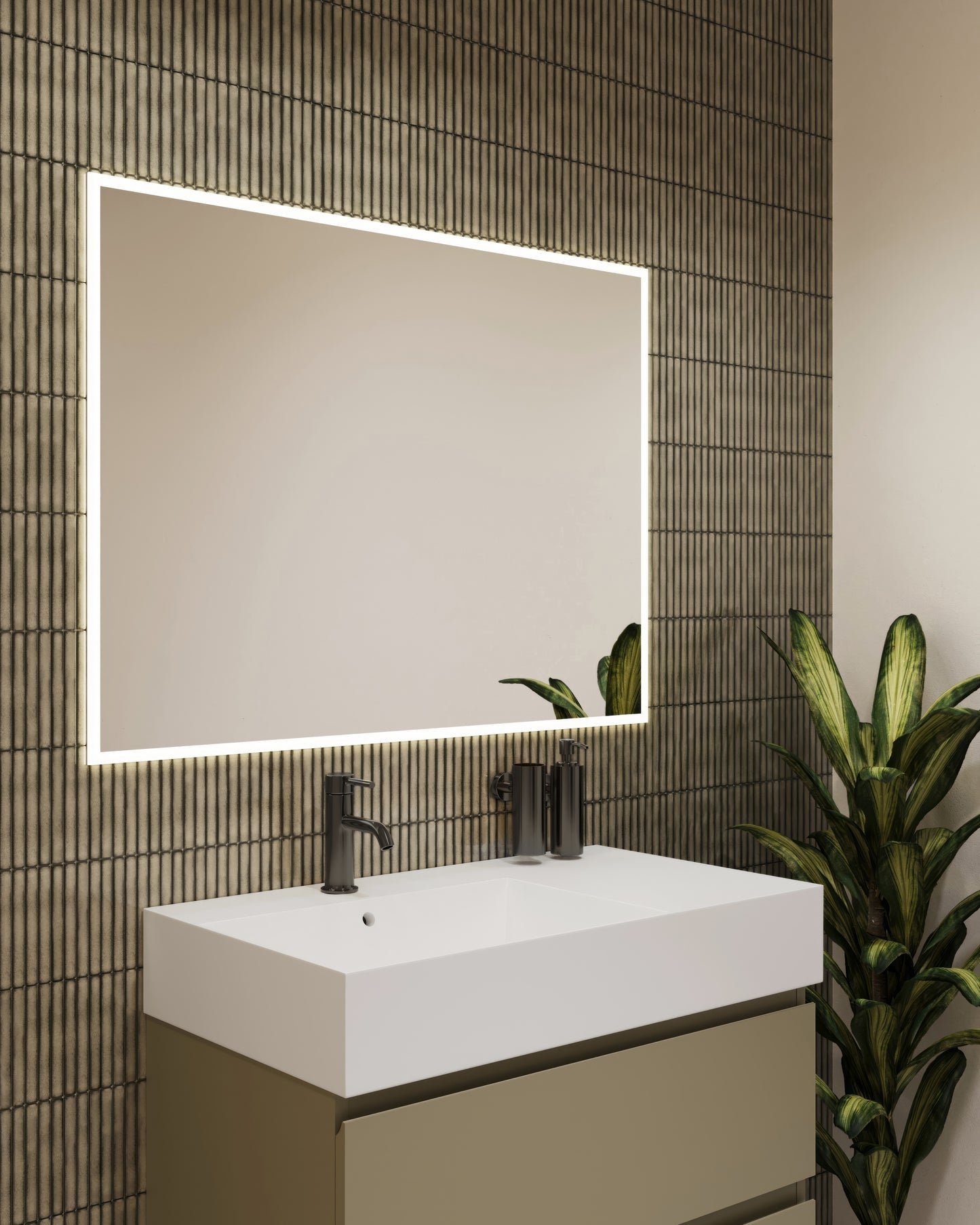 SIDLER Sphera Corner Lighted Mirror