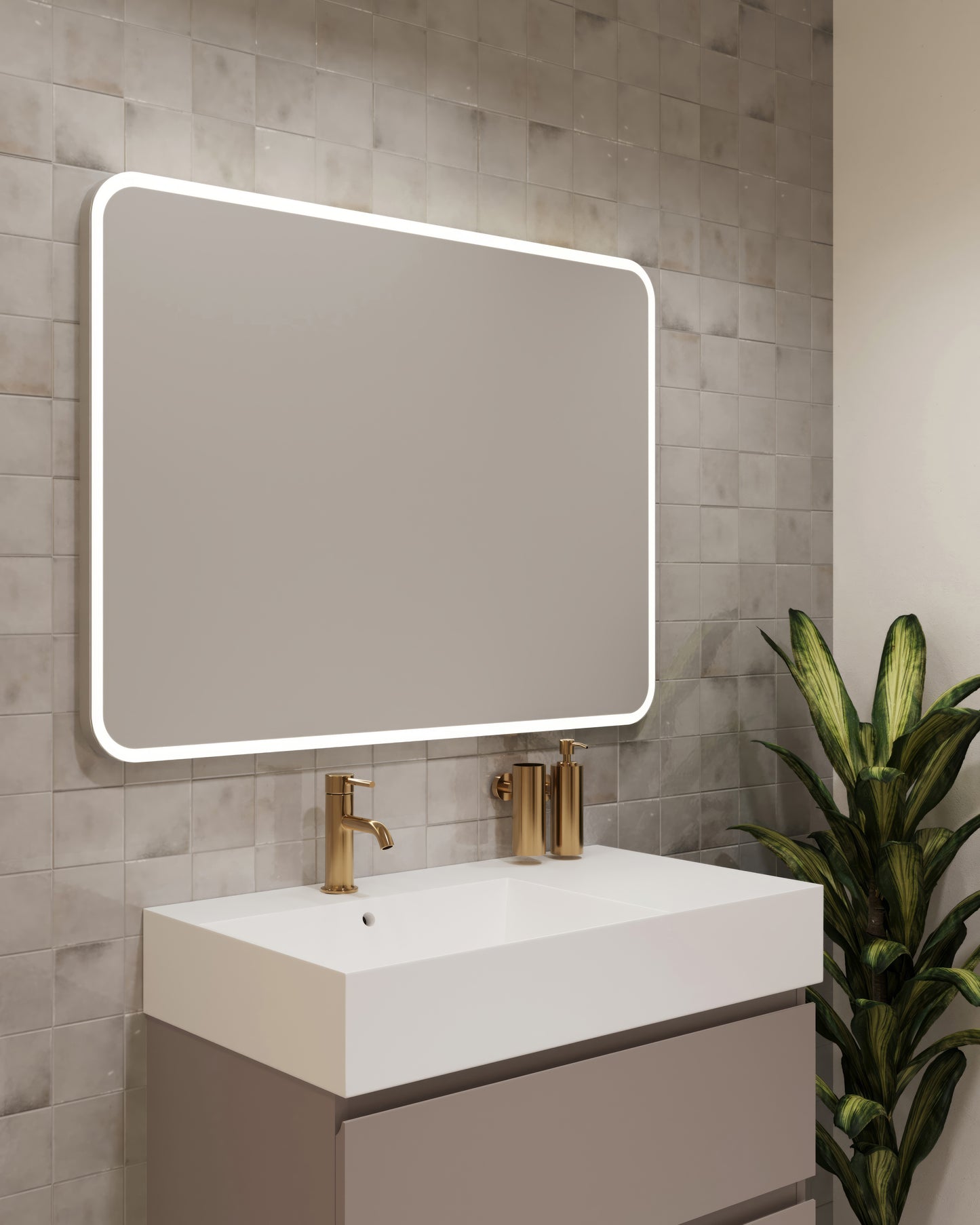 SIDLER Sphera Rounded Lighted Mirror