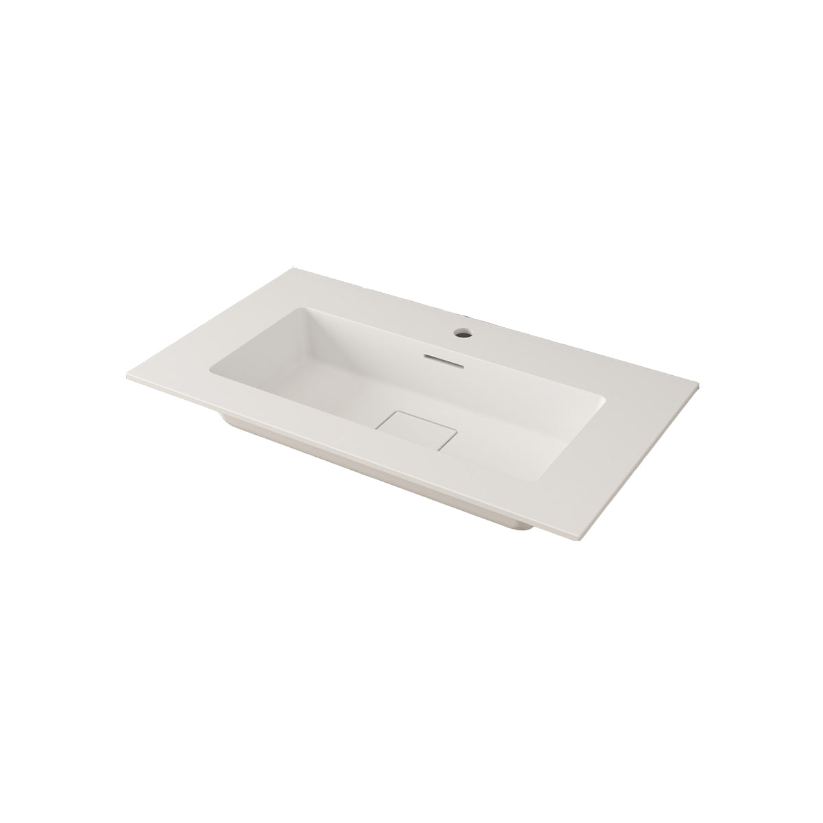 BH Portofino Countertop 1 TH Resin White Matte