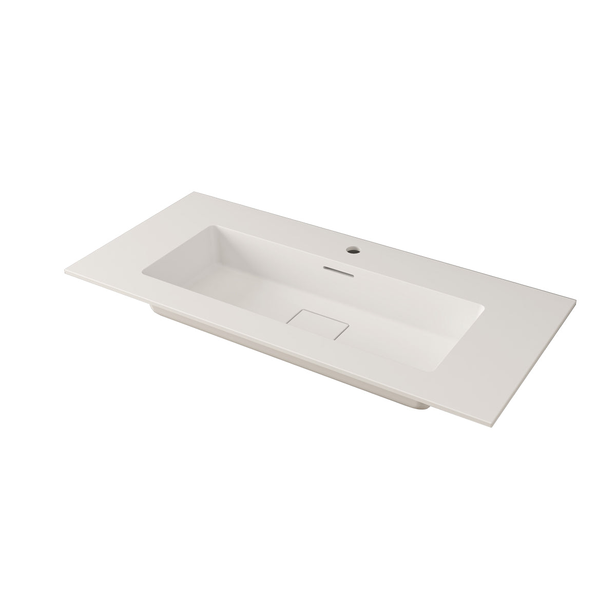 BH Portofino Countertop 1 TH Resin White Matte