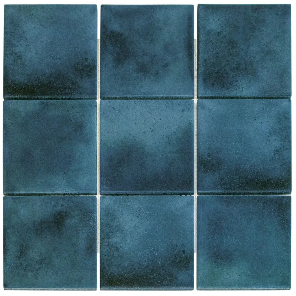 TMF Kasba Square Glazed Porcelain -Indigo Matte