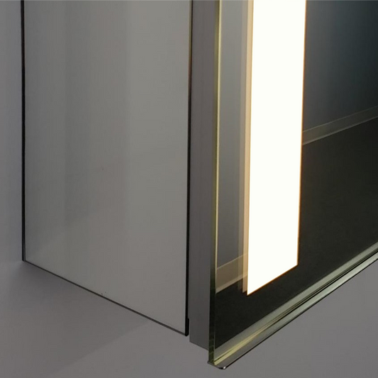 SIDLER SideLight Bathroom cabinet WM 6" Surface Mounting kit including side mirrors