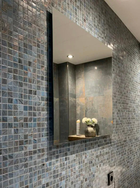 TMF Amsterdam Quartz Glass Gold Vein - Medium Grey