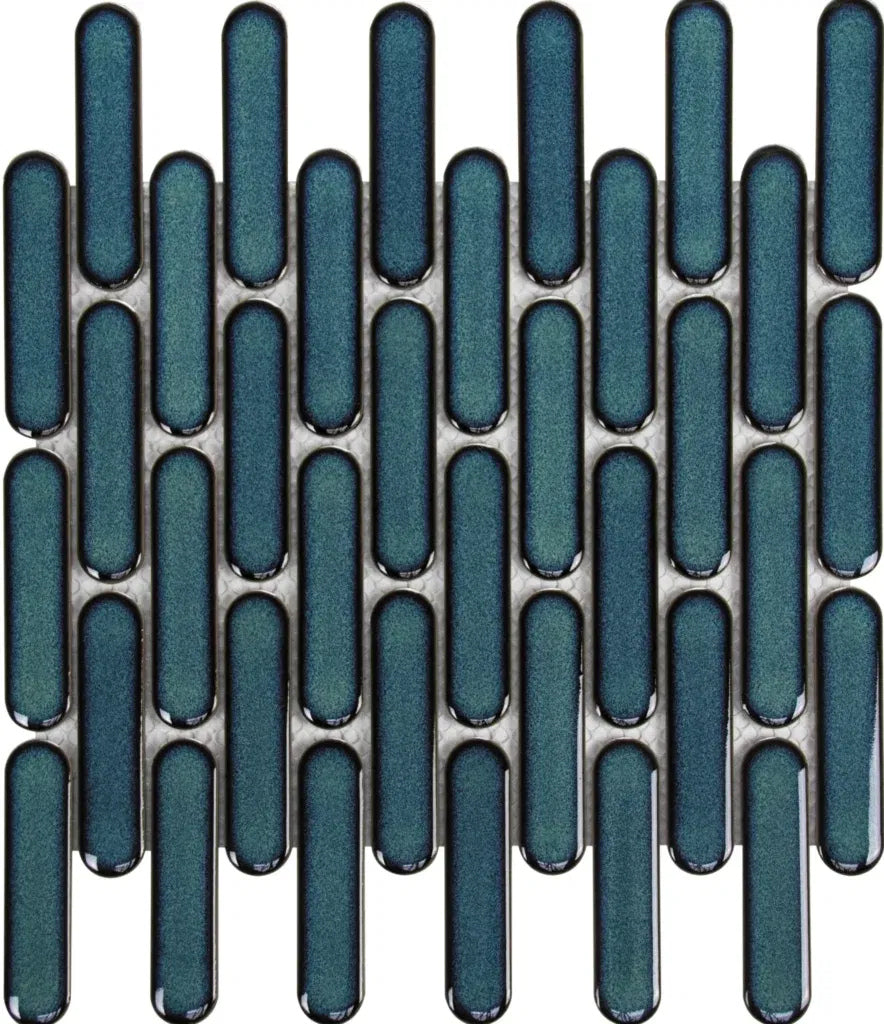TMF Sevilla Oval Fingers - Azure Speckle Gloss
