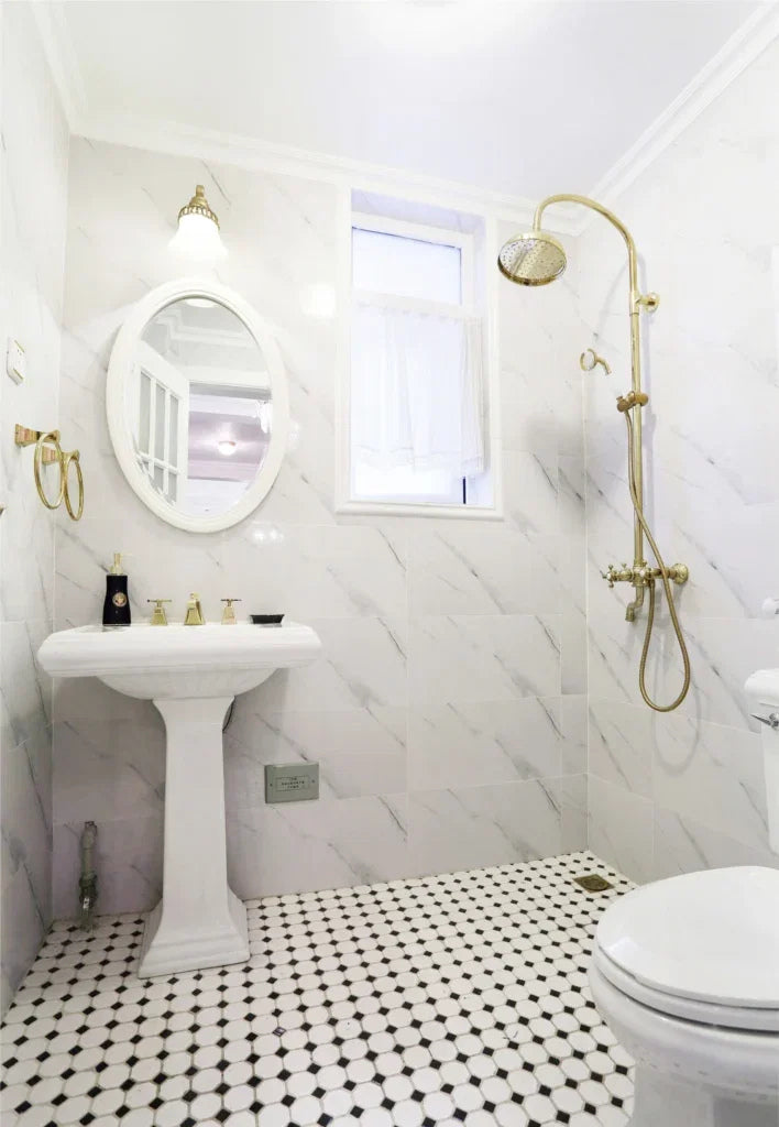 TMF Paris Octagon Mix 56x56 & 23x22 - White Black Matte