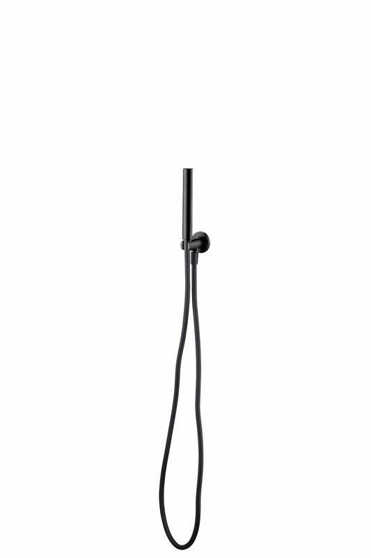 JEE-O Slimline Hand Shower set SS with integrated Wall elbow - Structured Black