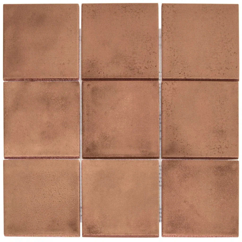 TMF Kasba Square Glazed Porcelain - Terra Matte