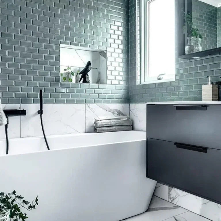 TMF Paris Metro 45x95 - Green Gloss
