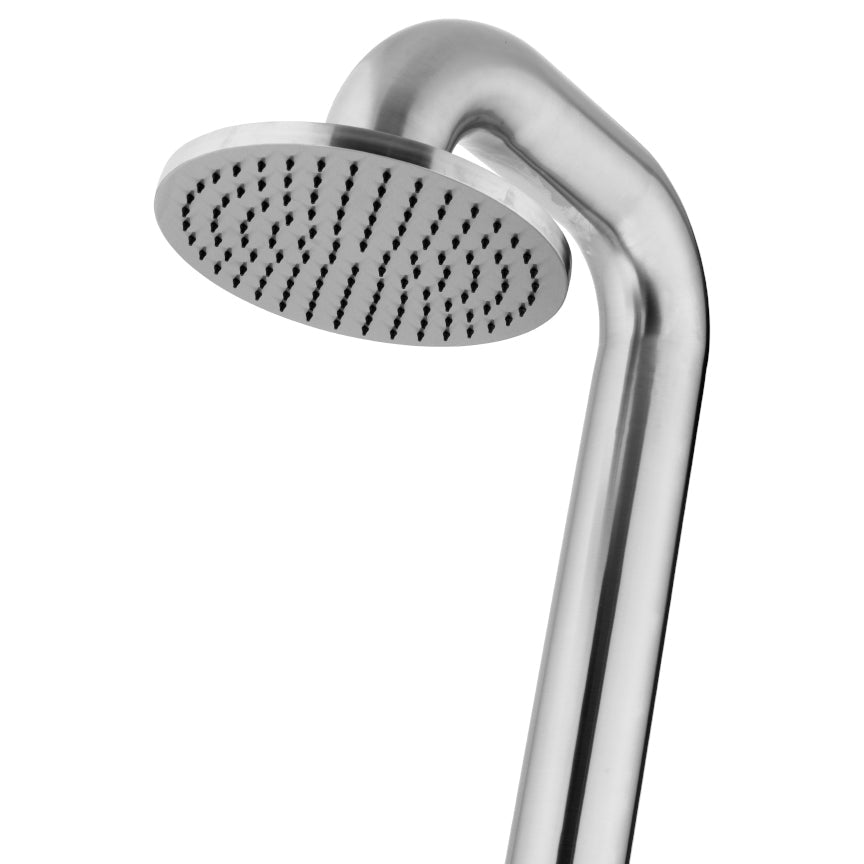 JEE-O Fatline Shower 02 TH Freestanding Stainless Steel with Hand Shower - Brushed