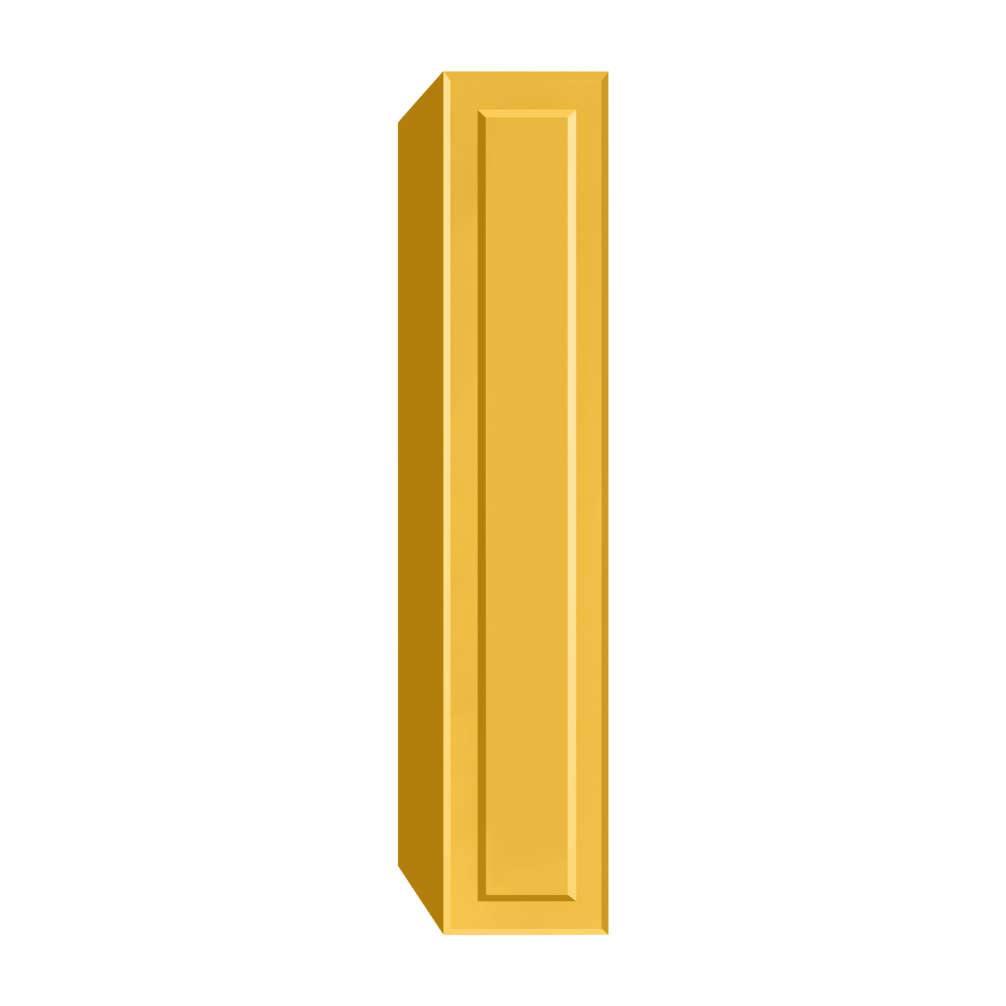 Berloni Vintage 1 door column 14" with 1 fixed shelf and 4 glass shelves