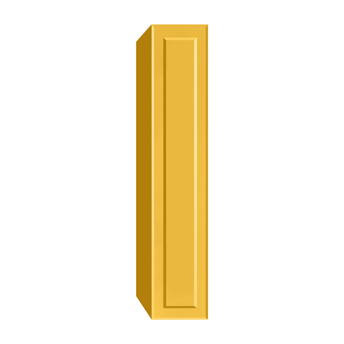 Berloni Vintage 1 door column 14" with 1 fixed shelf and 4 glass shelves