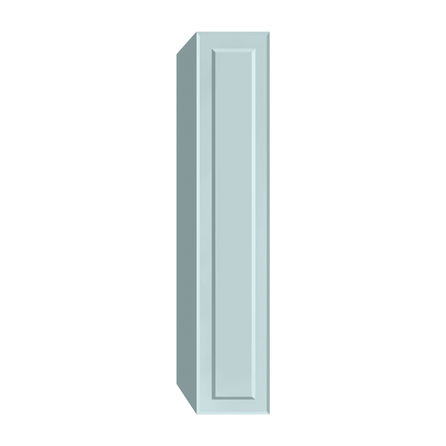 Berloni Vintage 1 door column 14" with 1 fixed shelf and 4 glass shelves