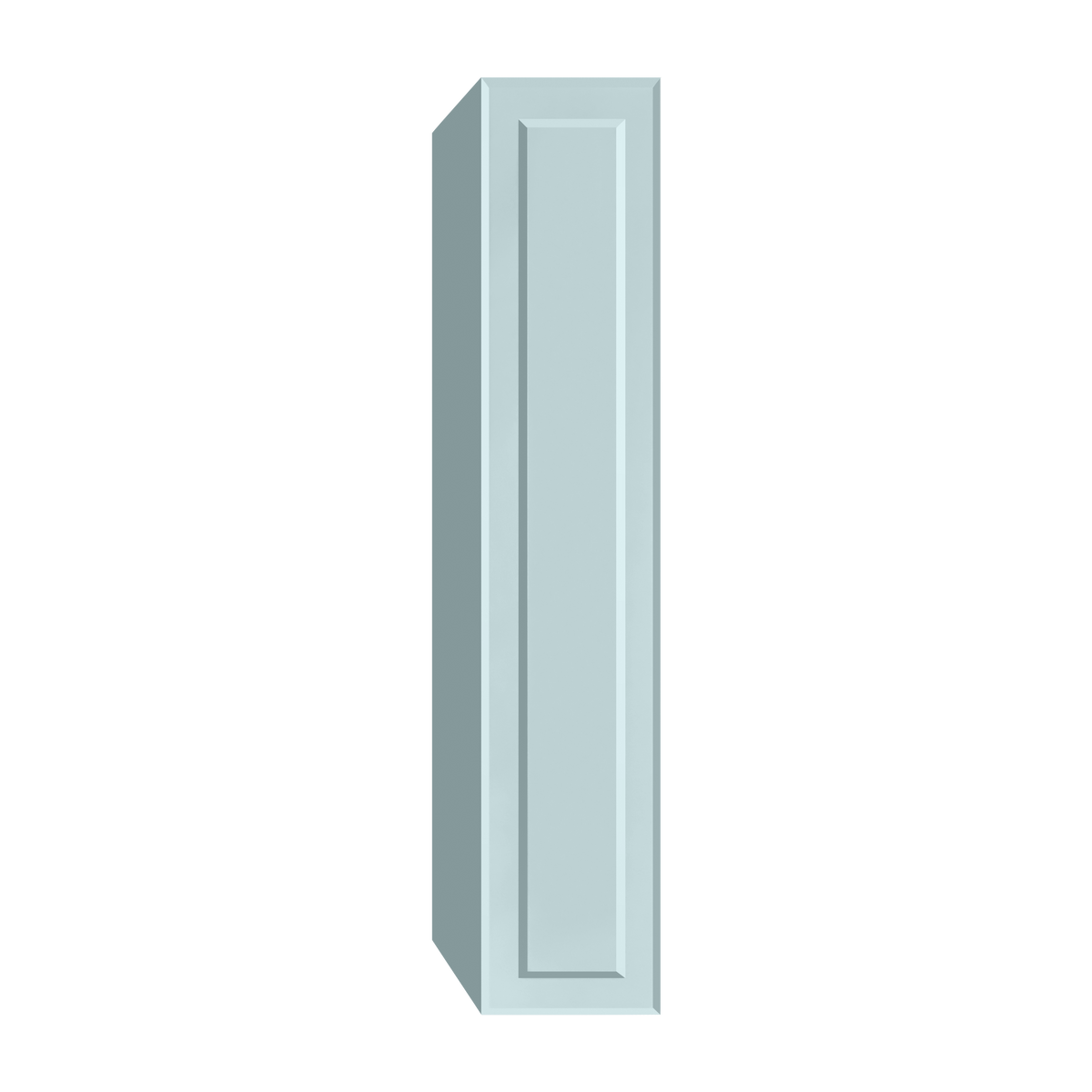 Berloni Vintage 1 door column 14" with 1 fixed shelf and 4 glass shelves