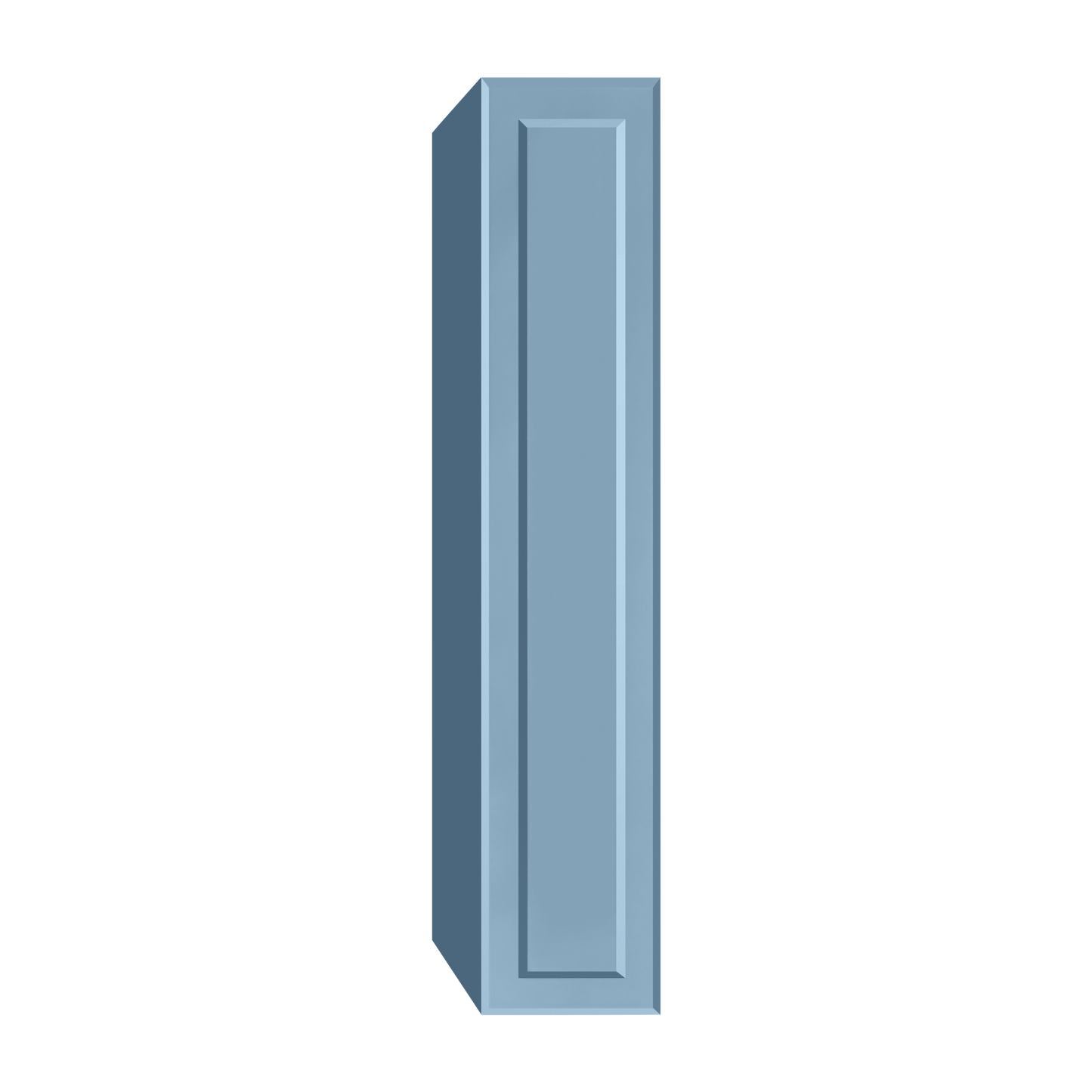 Berloni Vintage 1 door column 14" with 1 fixed shelf and 4 glass shelves