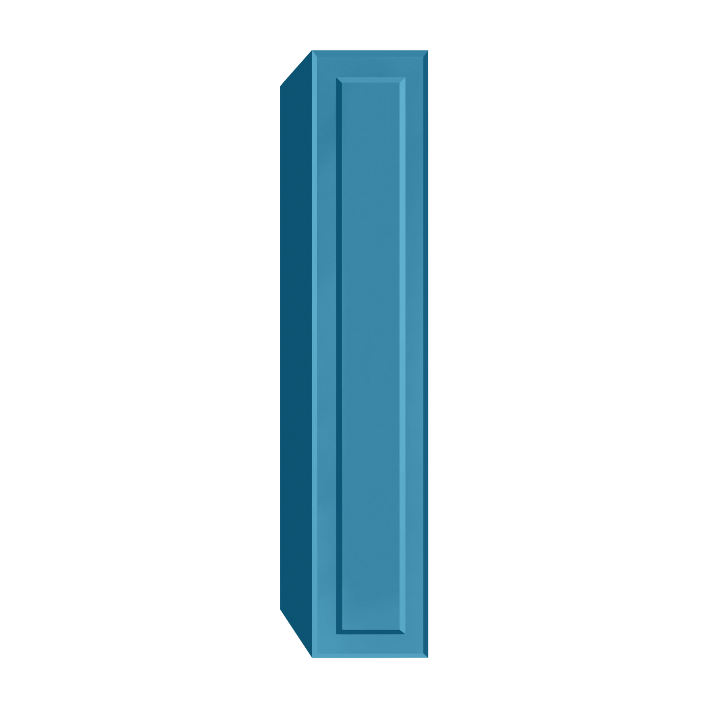 Berloni Vintage 1 door column 14" with 1 fixed shelf and 4 glass shelves