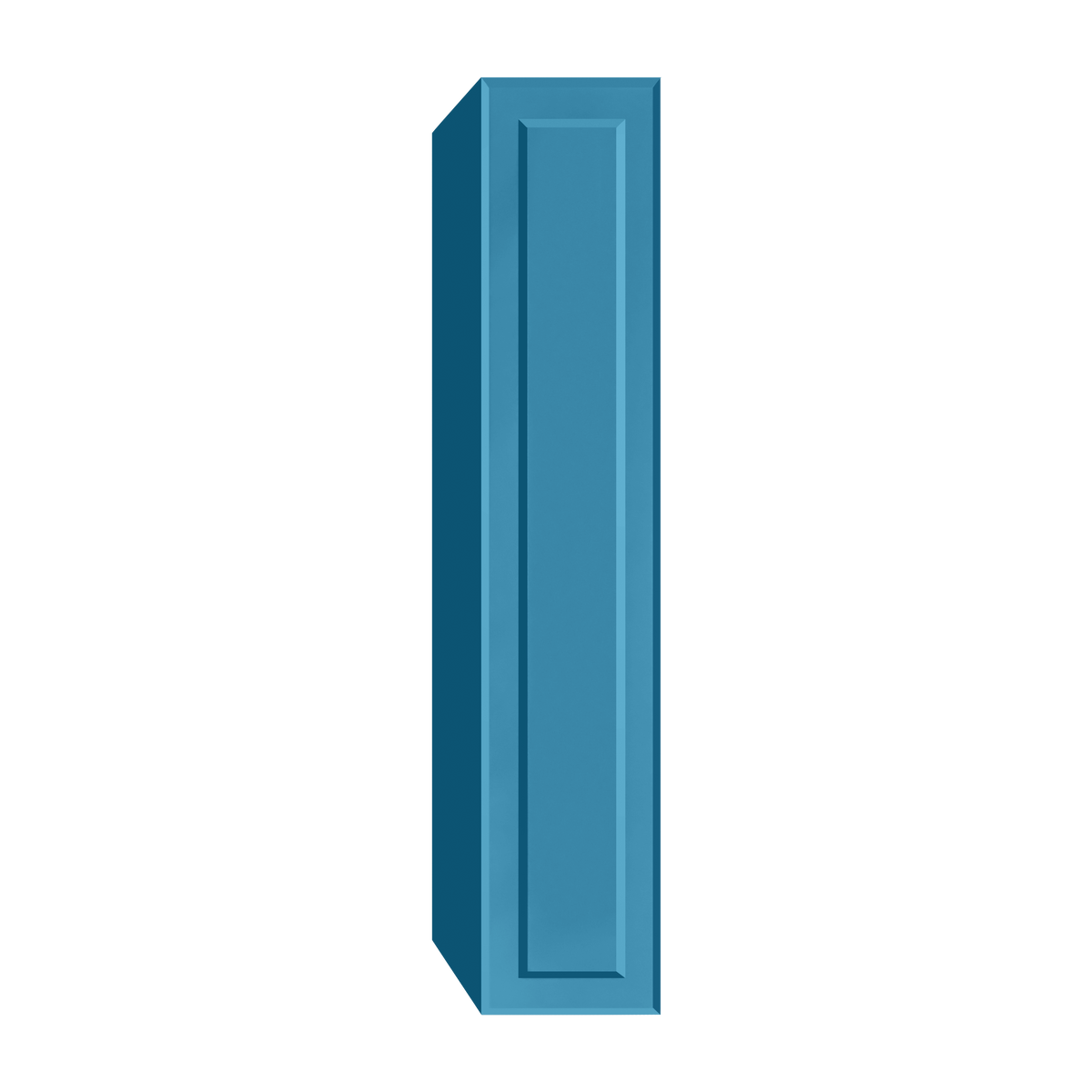 Berloni Vintage 1 door column 14" with 1 fixed shelf and 4 glass shelves