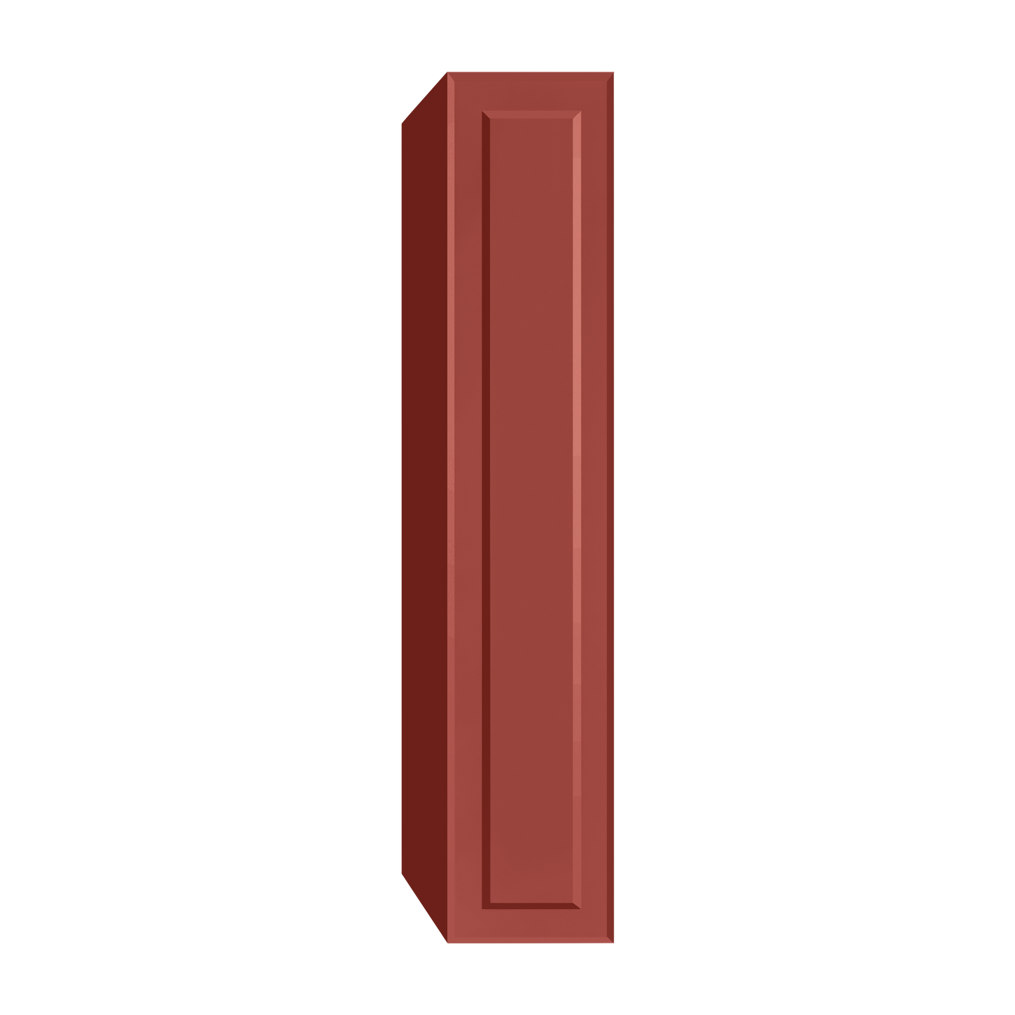Berloni Vintage 1 door column 14" with 1 fixed shelf and 4 glass shelves
