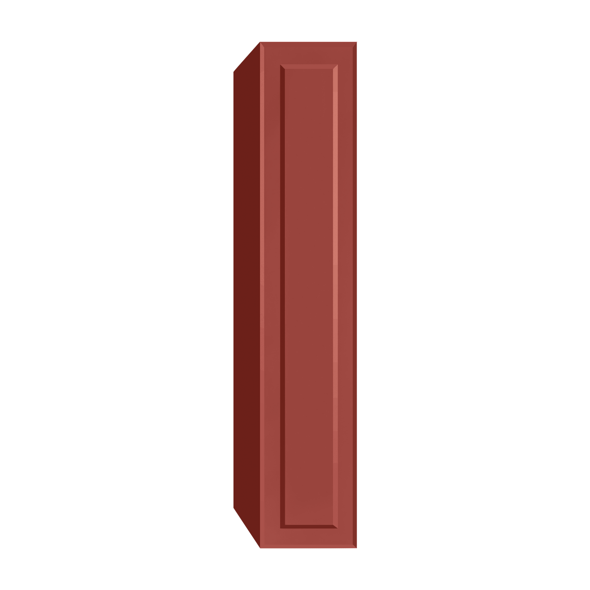 Berloni Vintage 1 door column 14" with 1 fixed shelf and 4 glass shelves