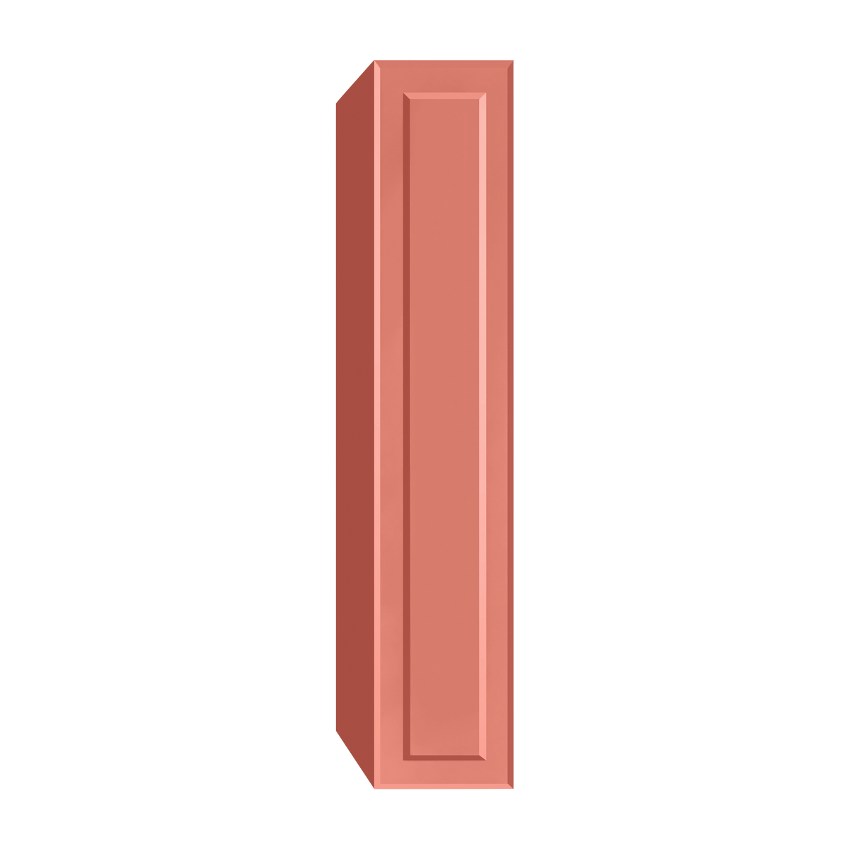 Berloni Vintage 1 door column 14" with 1 fixed shelf and 4 glass shelves