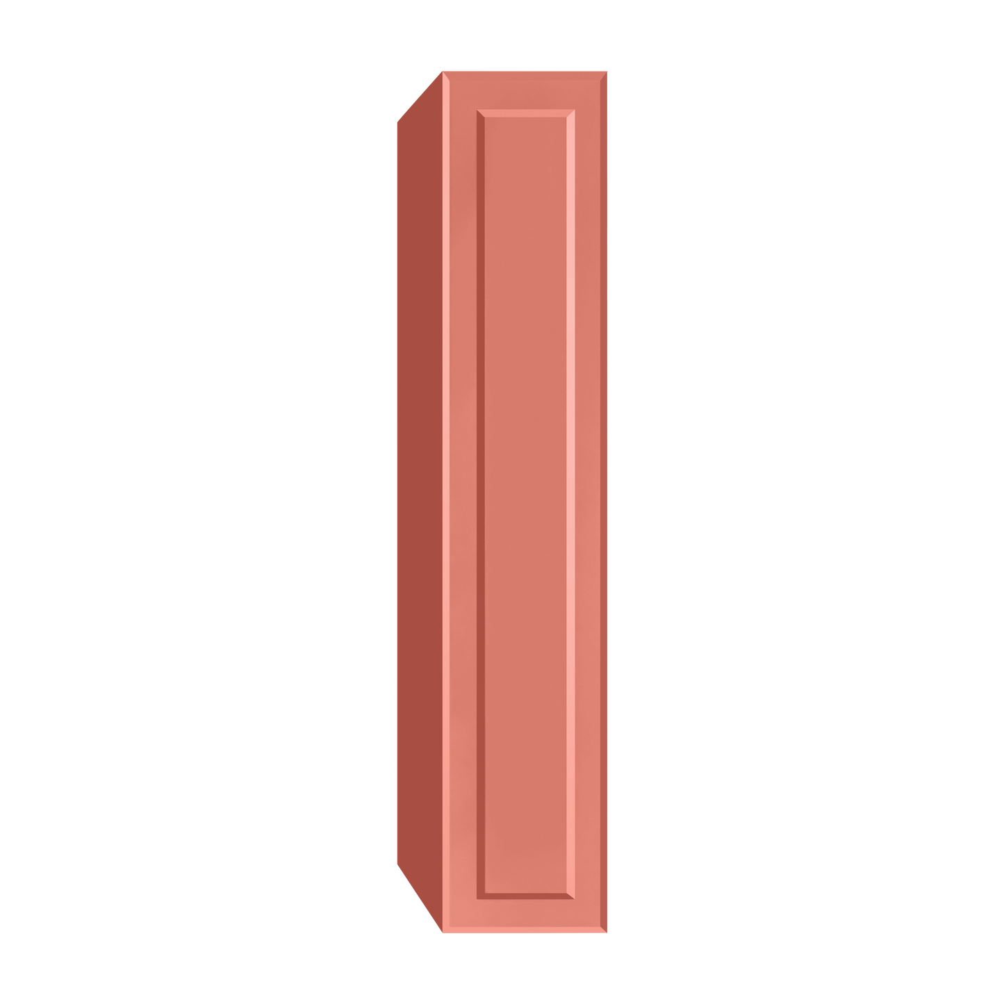 Berloni Vintage 1 door column 14" with 1 fixed shelf and 4 glass shelves