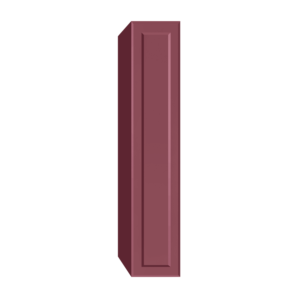 Berloni Vintage 1 door column 14" with 1 fixed shelf and 4 glass shelves