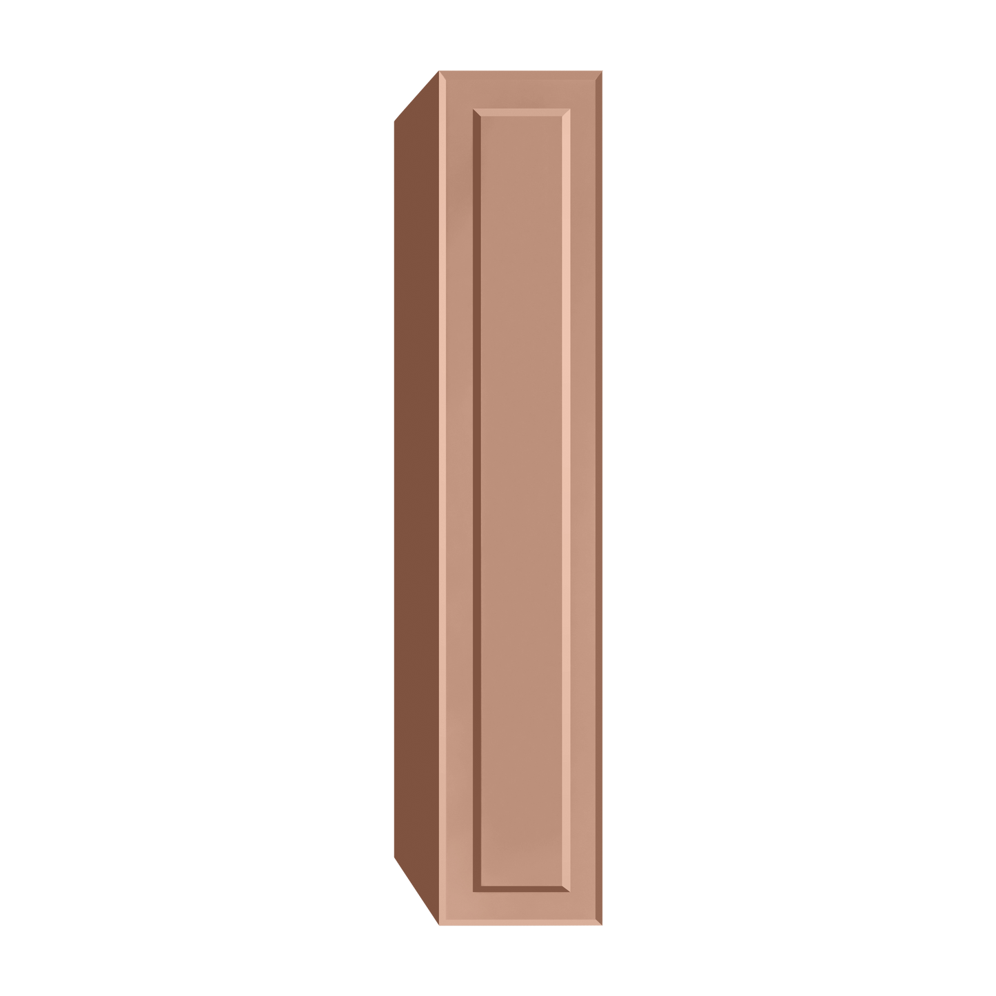 Berloni Vintage 1 door column 14" with 1 fixed shelf and 4 glass shelves