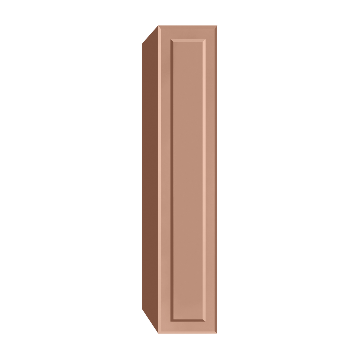 Berloni Vintage 1 door column 14" with 1 fixed shelf and 4 glass shelves