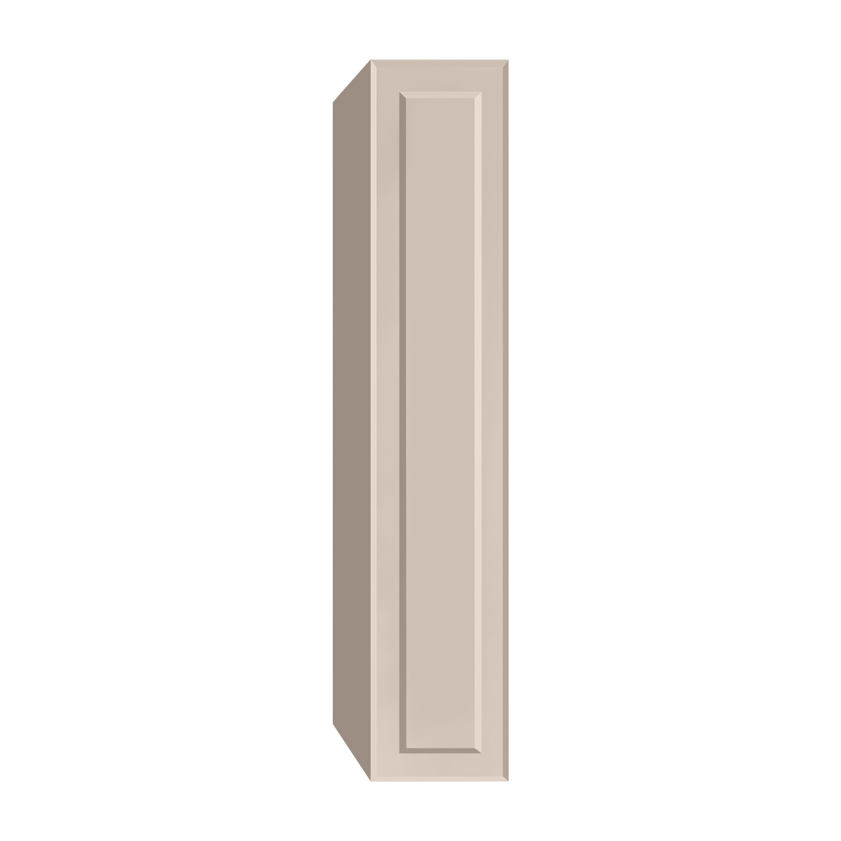 Berloni Vintage 1 door column 14" with 1 fixed shelf and 4 glass shelves
