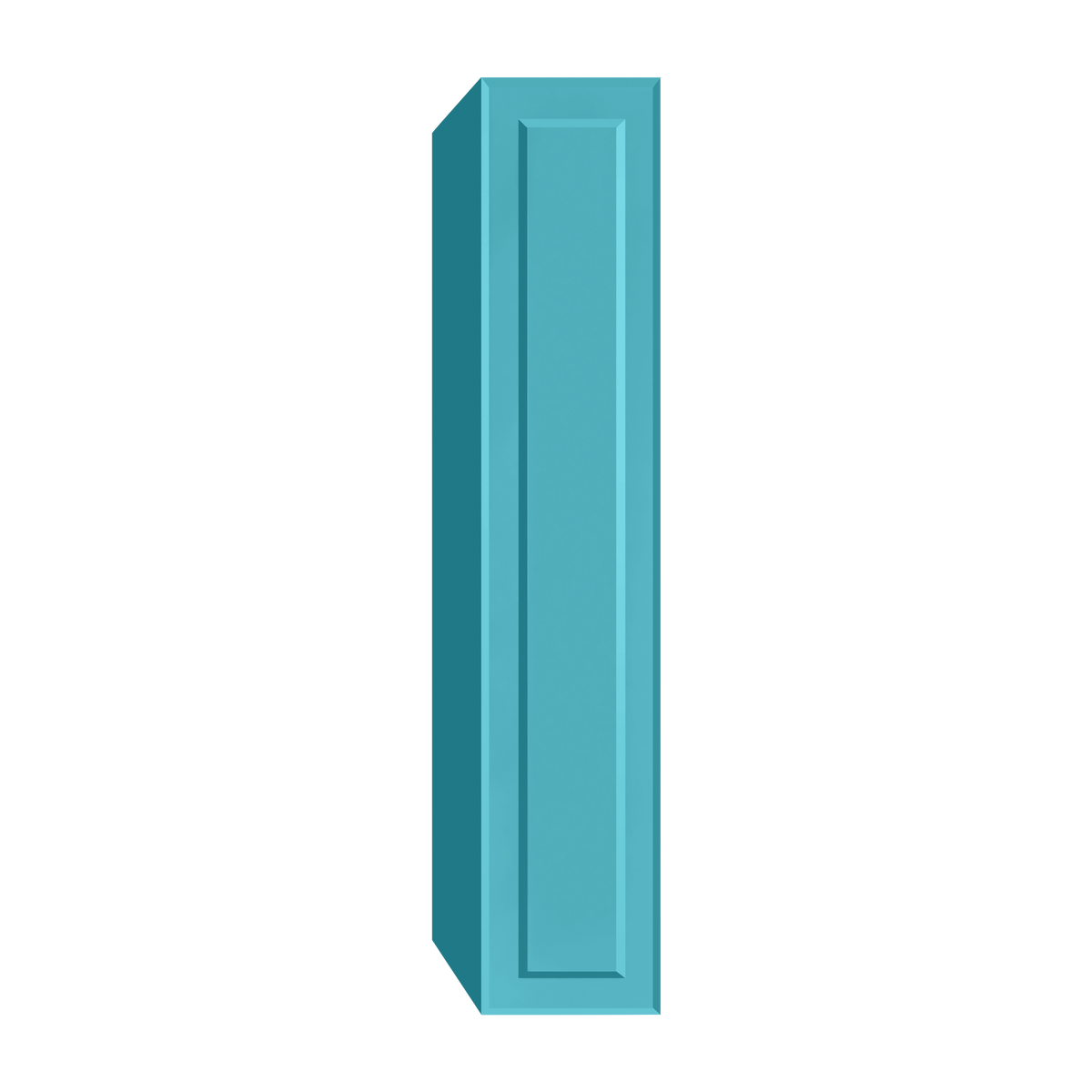 Berloni Vintage 1 door column 14" with 1 fixed shelf and 4 glass shelves