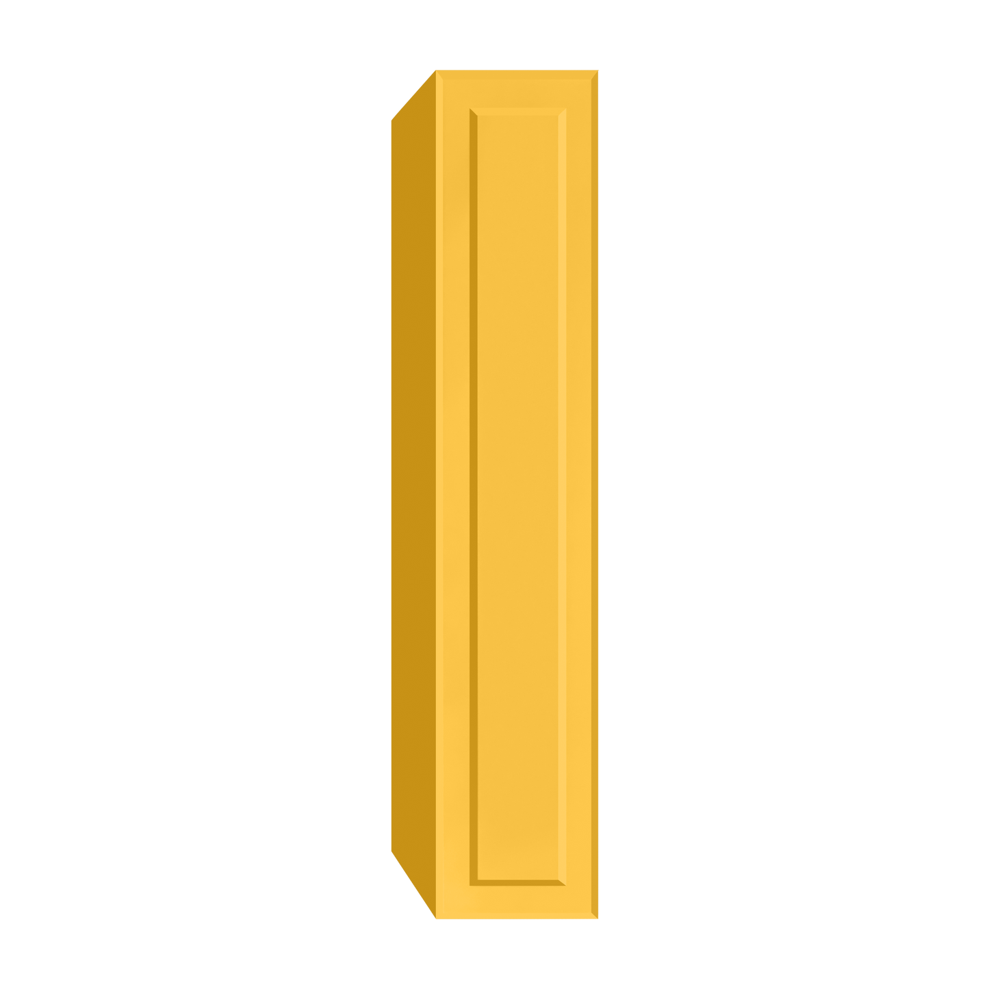 Berloni Vintage 1 door column 14" with 1 fixed shelf and 4 glass shelves