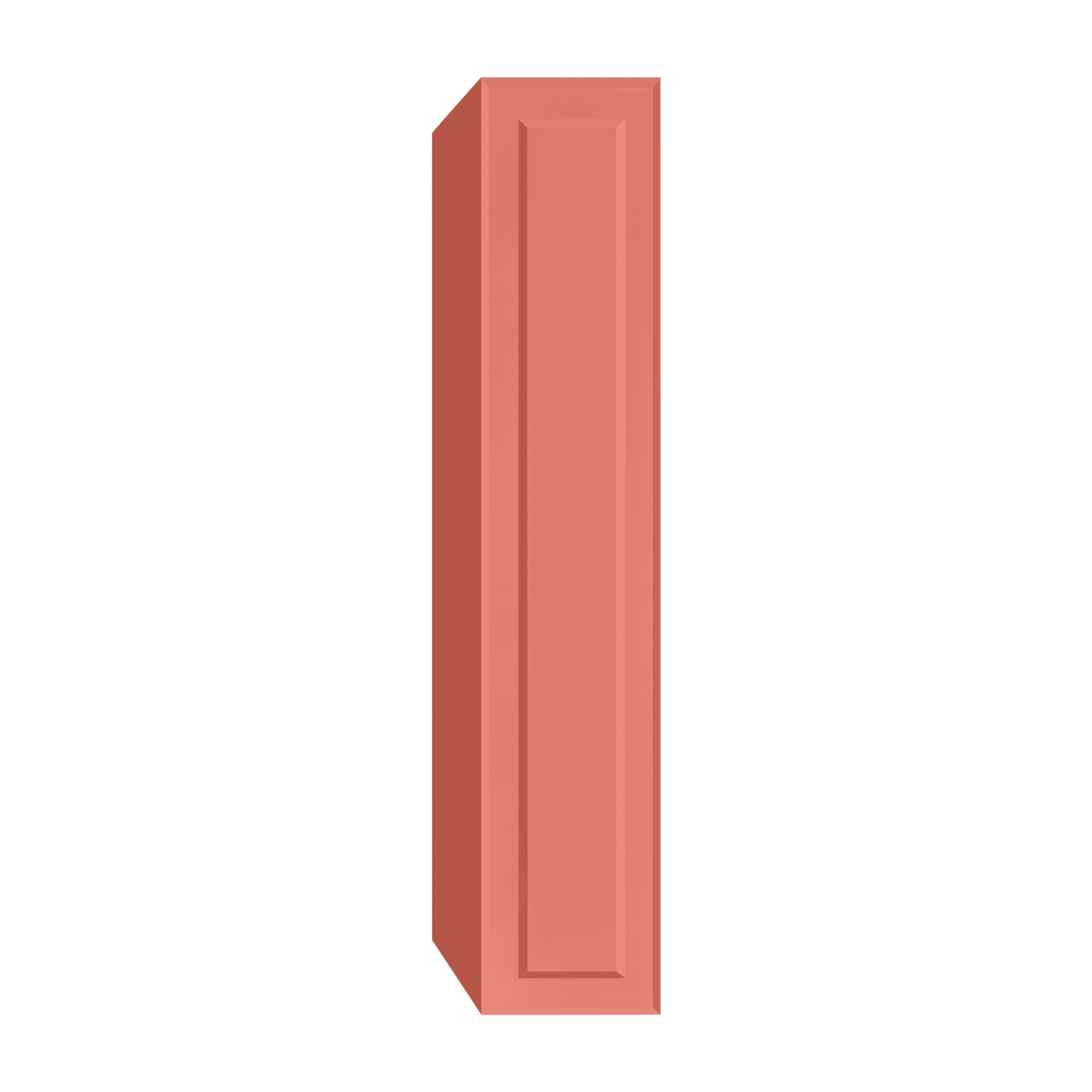 Berloni Vintage 1 door column 14" with 1 fixed shelf and 4 glass shelves