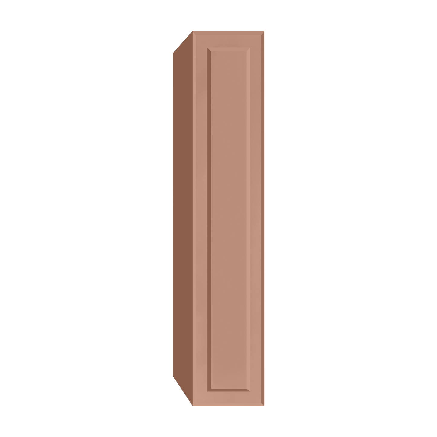 Berloni Vintage 1 door column 14" with 1 fixed shelf and 4 glass shelves