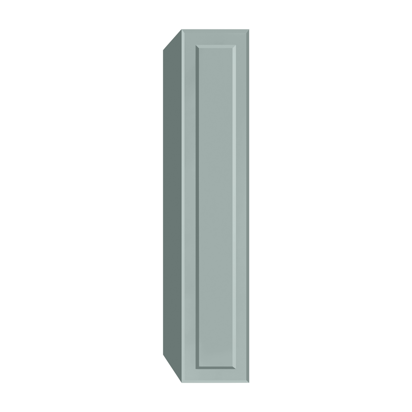 Berloni Vintage 1 door column 14" with 1 fixed shelf and 4 glass shelves
