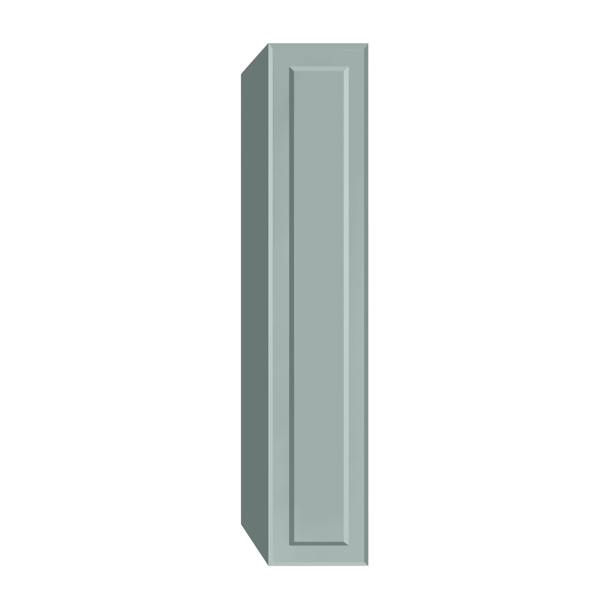 Berloni Vintage 1 door column 14" with 1 fixed shelf and 4 glass shelves
