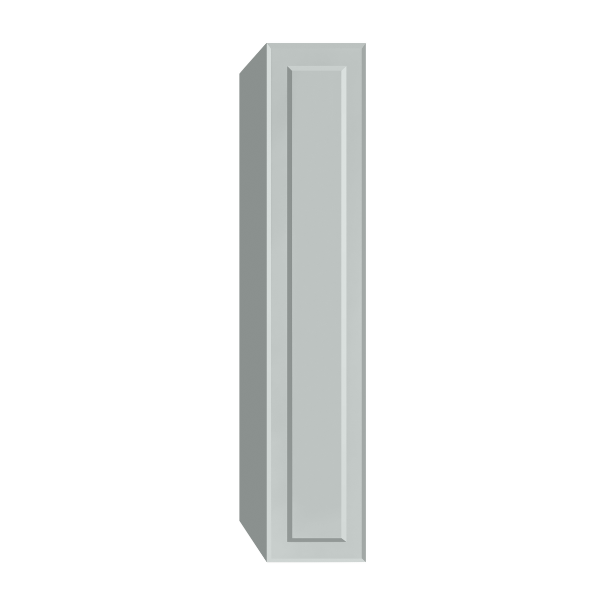 Berloni Vintage 1 door column 14" with 1 fixed shelf and 4 glass shelves