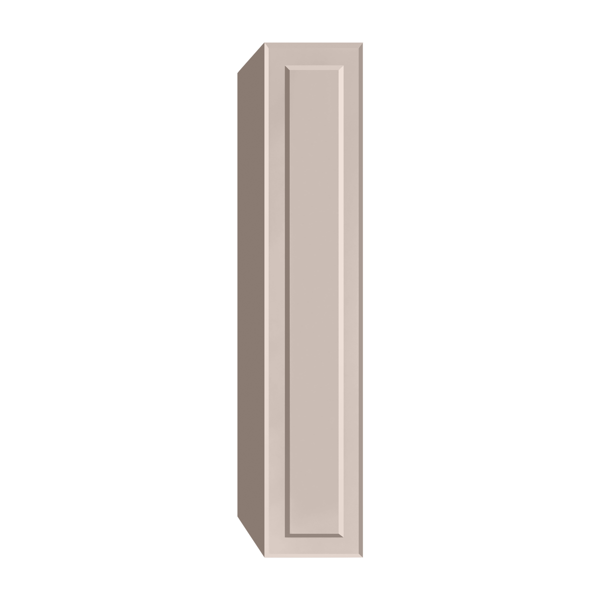 Berloni Vintage 1 door column 14" with 1 fixed shelf and 4 glass shelves