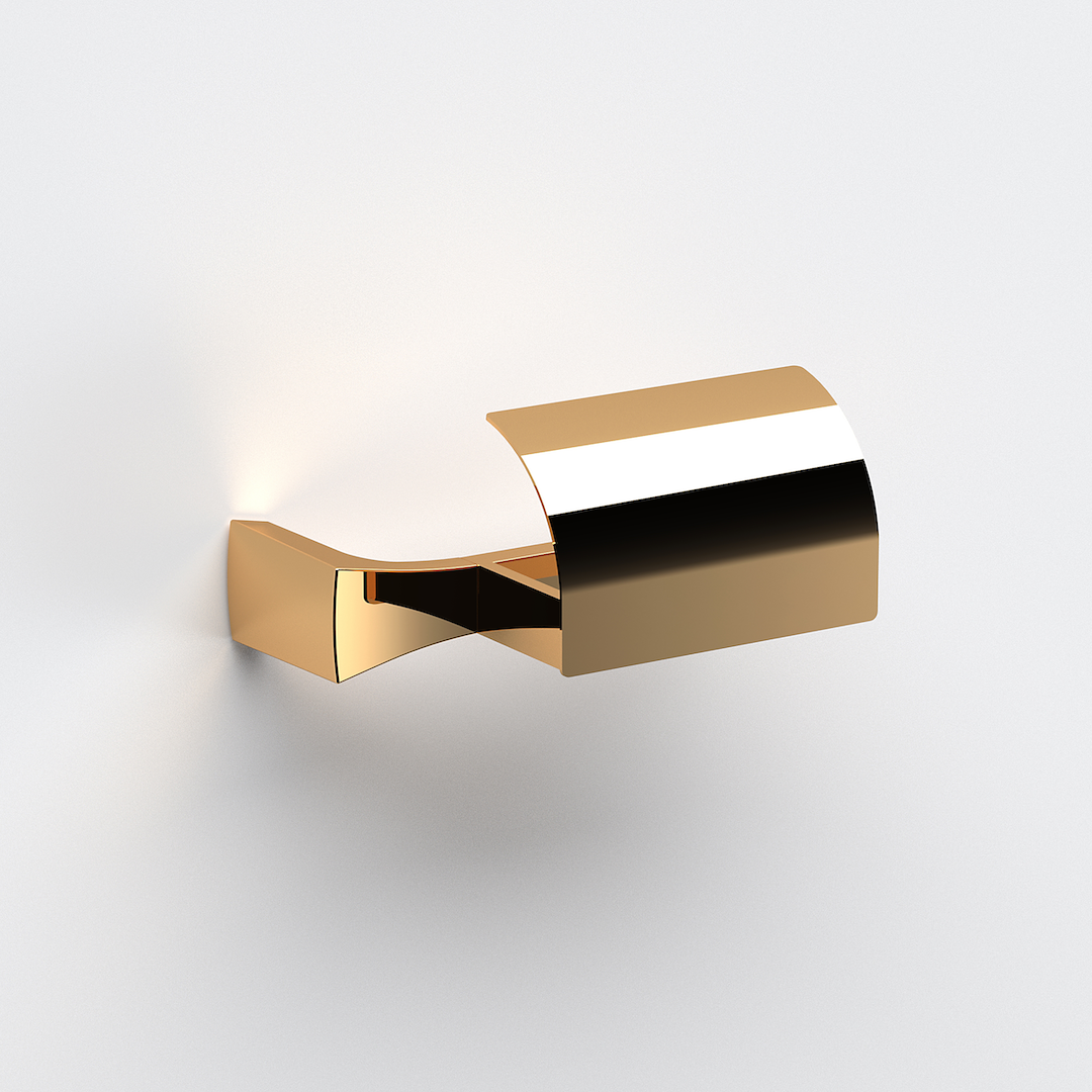 SONIA -S7 Toilet Paper Holder with Lid Gold