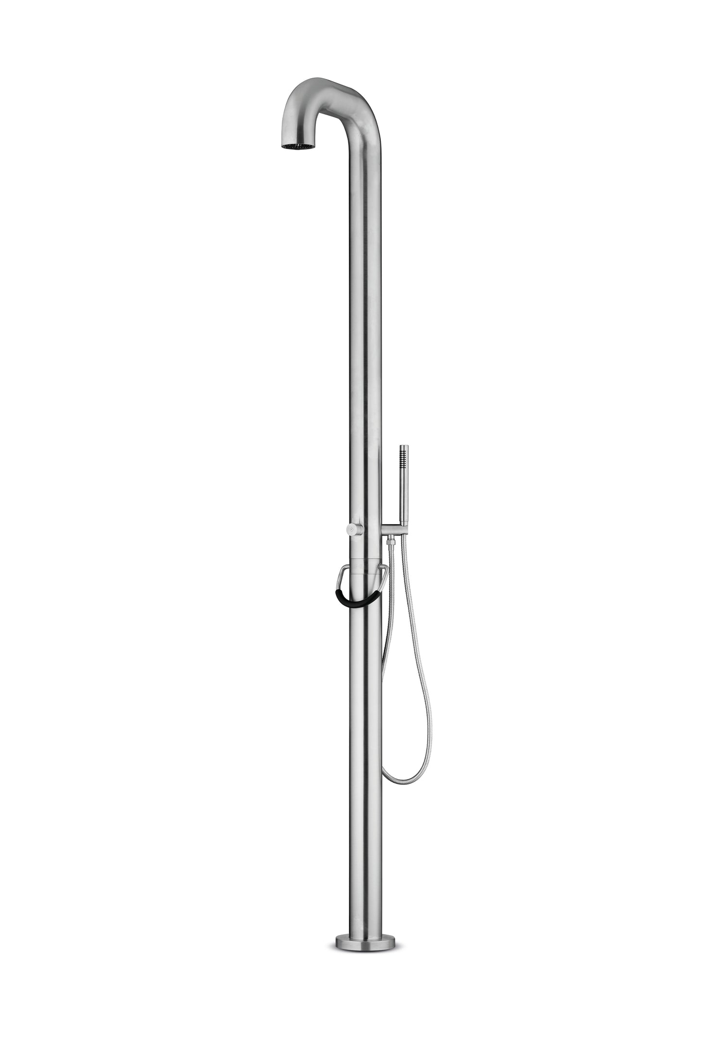 JEE-O Fatline Shower 02 Freestanding Shower Faucet Stainless Steel with Hand Shower, Brushed