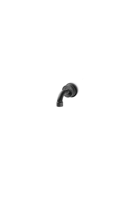 JEE-O Soho Spout short Wall Mounted Stainless Steel for Basin, Hammercoated Black