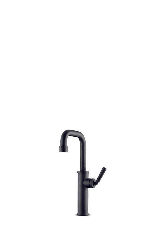 JEE-O Soho Basin/Kitchen Faucet Stainless Steel with progressive cartridge, Hammercoated Black