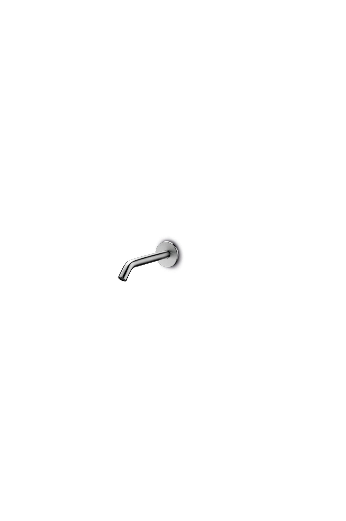 JEE-O Slimline Spout long Wall Mounted Spout Stainless Steel for Basin or Bath, Brushed