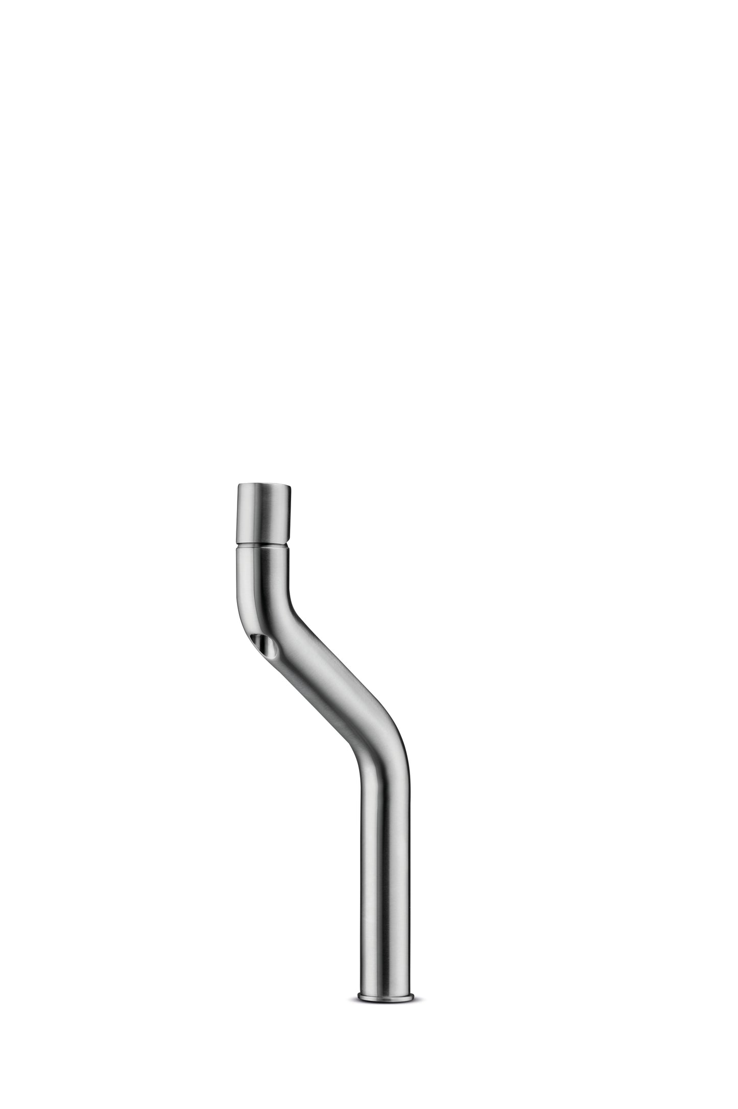 JEE-O Flow Basin Faucet High Top Mounted Stainless Steel, Brushed