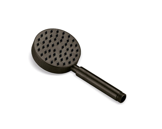 JEE-O handshower round head with nozzles, SS,  structured black